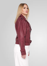 TRISHA - CROPPED LEATHER JACKET