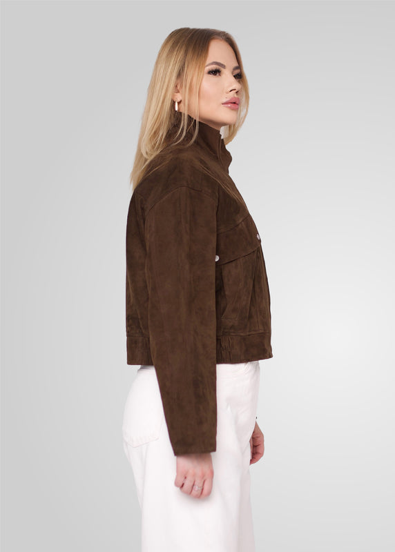 RAMONA - CROPPED SUEDE JACKET