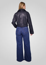 ROMIE - CROPPED TRENCH BIKER