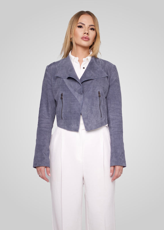 ADRIAN - CROPPED SUEDE JACKET