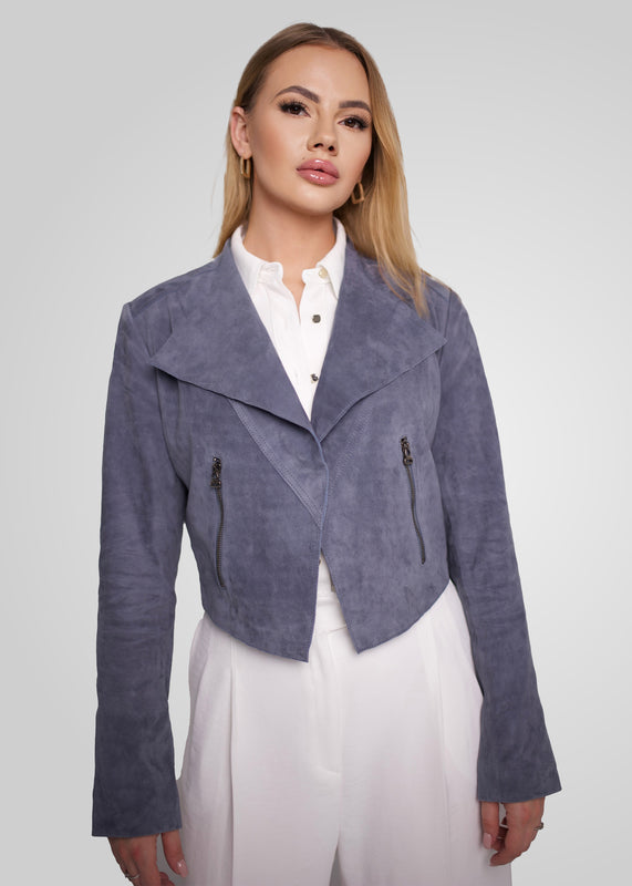 ADRIAN - CROPPED SUEDE JACKET