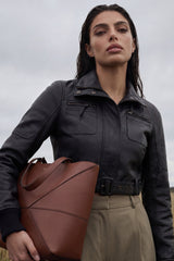 MIA - CROPPED LEATHER BIKER JACKET