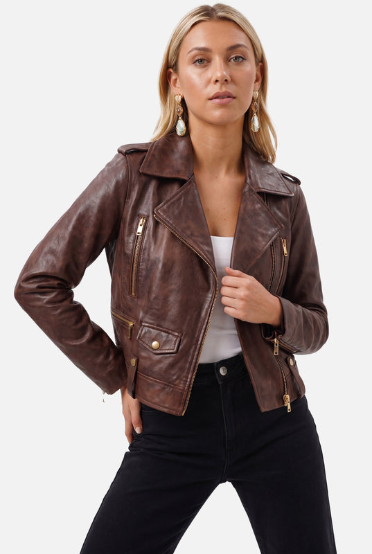 CORAL  - VINTAGE BROWN