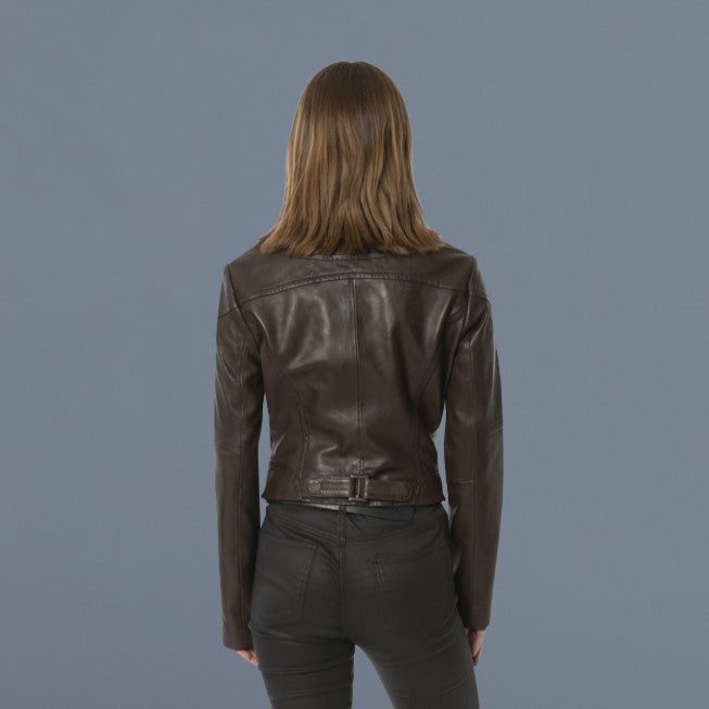 EMILY Leather Biker Jacket