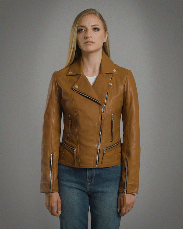 IRINA Leather Biker Jacket