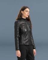OLIVE  Leather Jacket