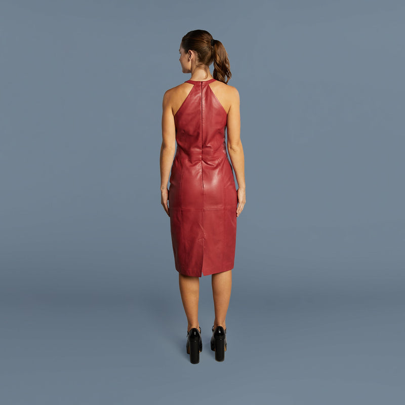 RUBY Sleevless Leather Dress